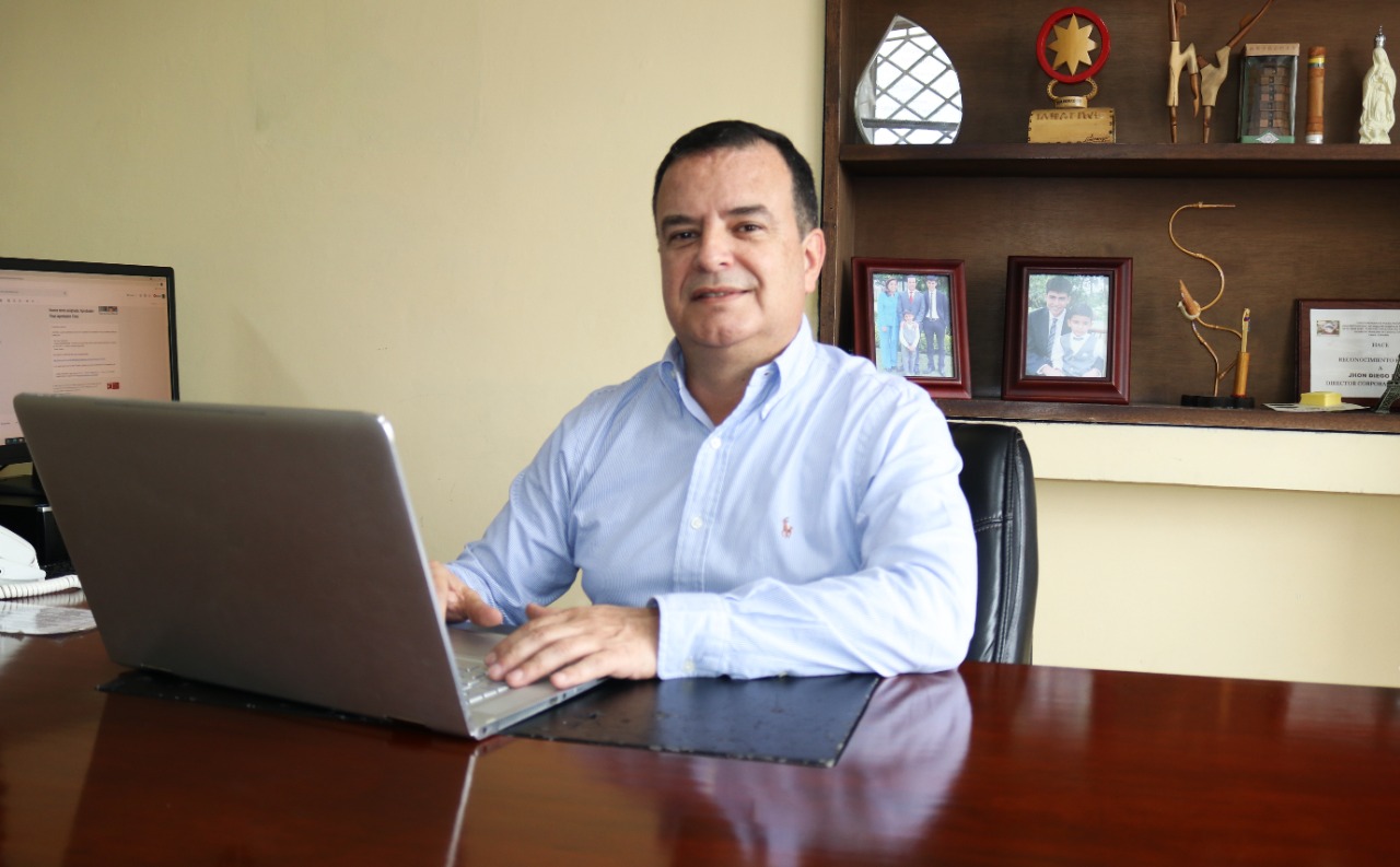 John Diego Parra Tobar director general de la Corporación Nasa Kiwe