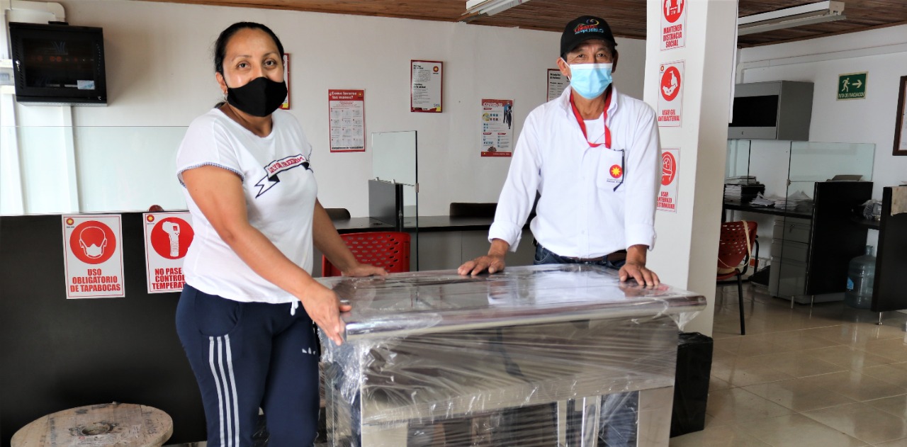 Familias reasentadas con inversión en emprendimientos.