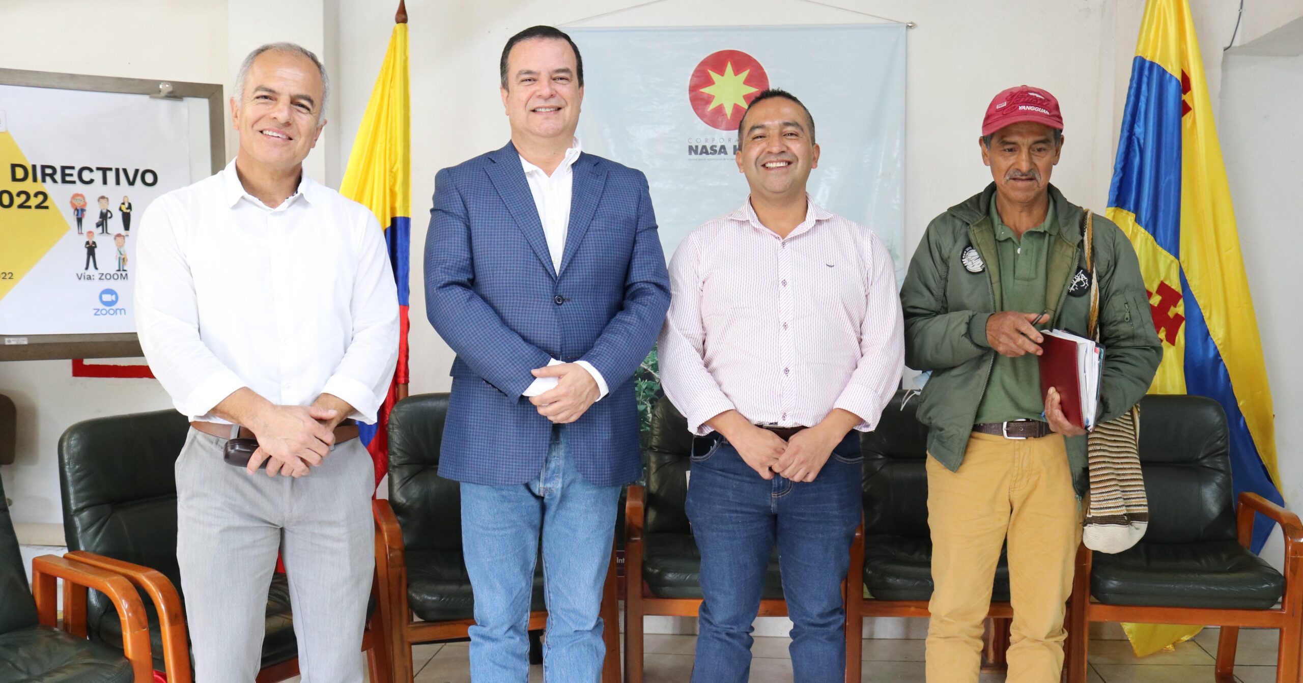 Director general y consejeros de la Corporación Nasa Kiwe