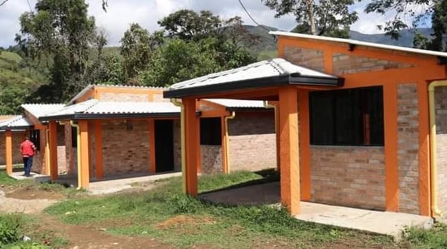 Viviendas construidas en Mesa de Caloto.