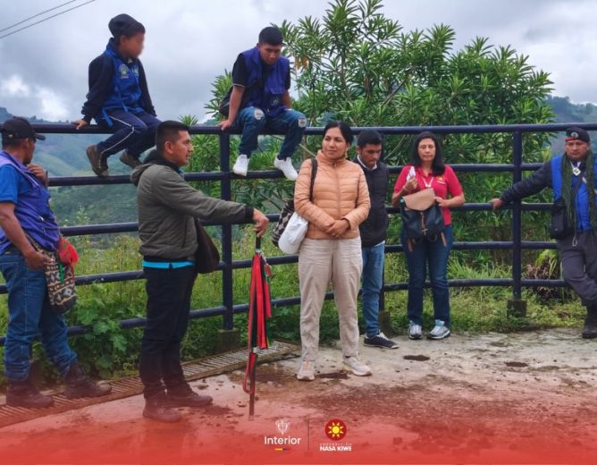 Corporación Nasa Kiwe acompaña procesos comunitarios en La Aguada, Caldono