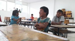 Estudiantes de preescolar de la Escuela Rural Mixta Mesa de Tálaga